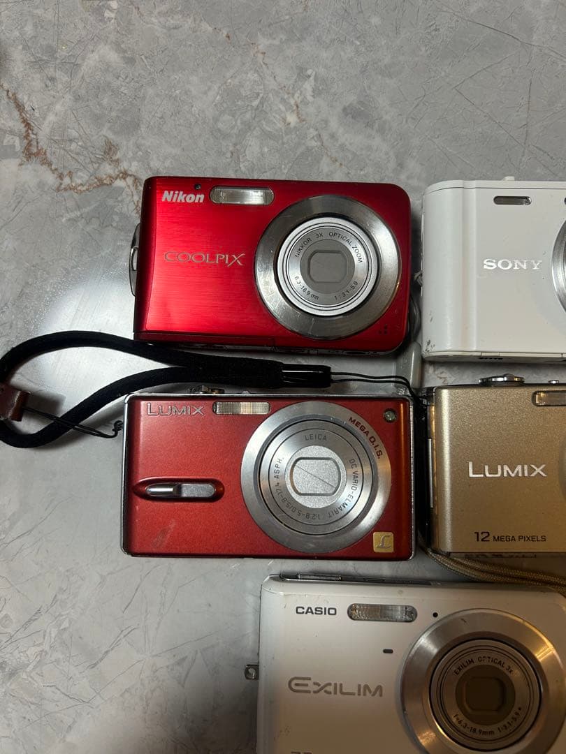 コンパクトデジカメ5台まとめ売り（ジャンク品）