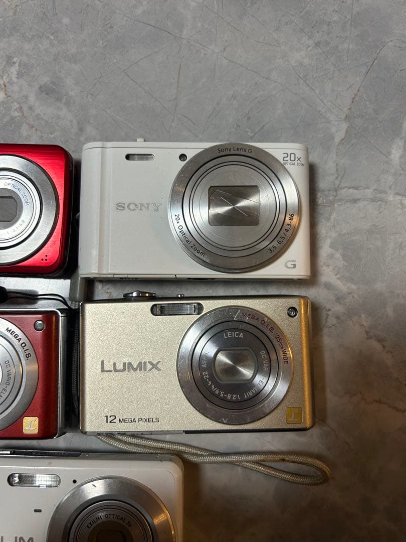 コンパクトデジカメ5台まとめ売り（ジャンク品）