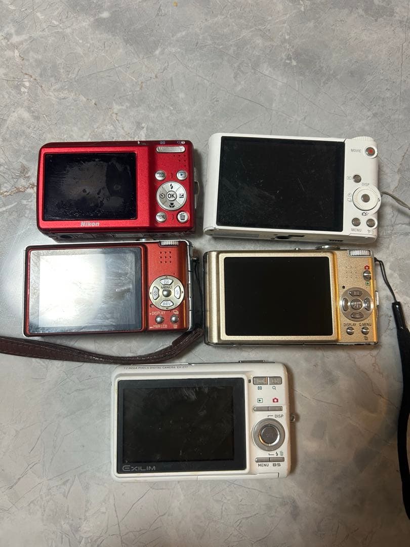 コンパクトデジカメ5台まとめ売り（ジャンク品）