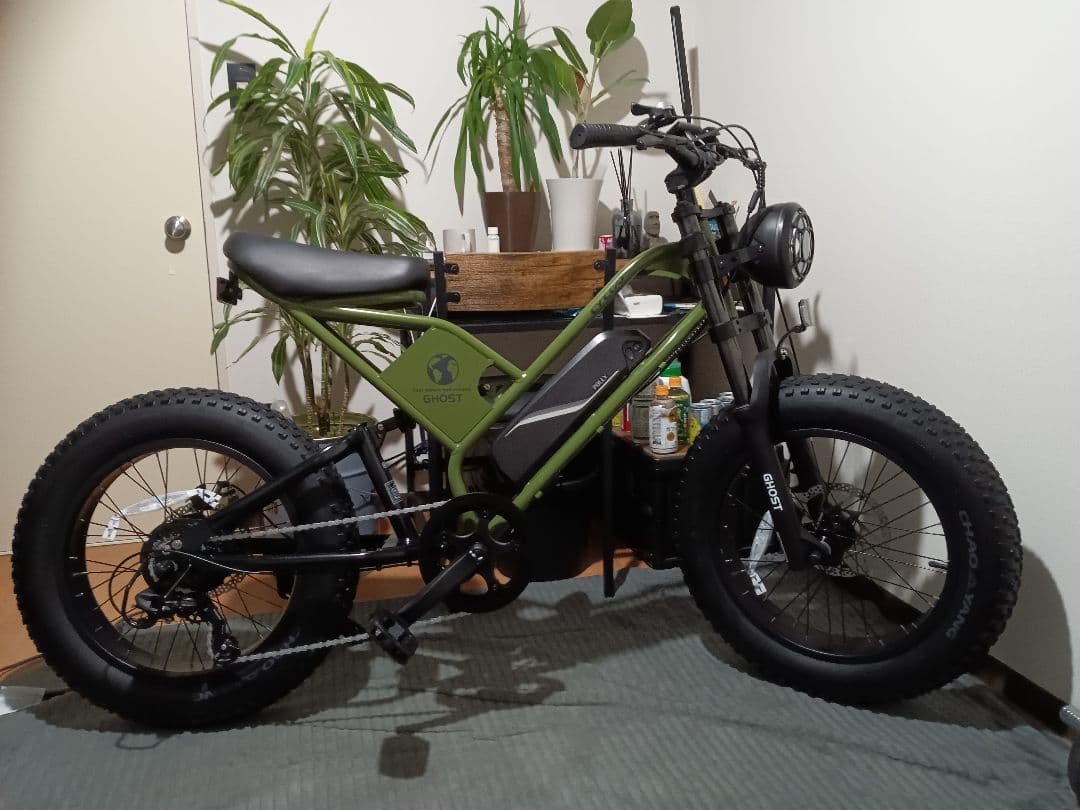 GHOST 電動アシスト自転車 オリーブグリーン