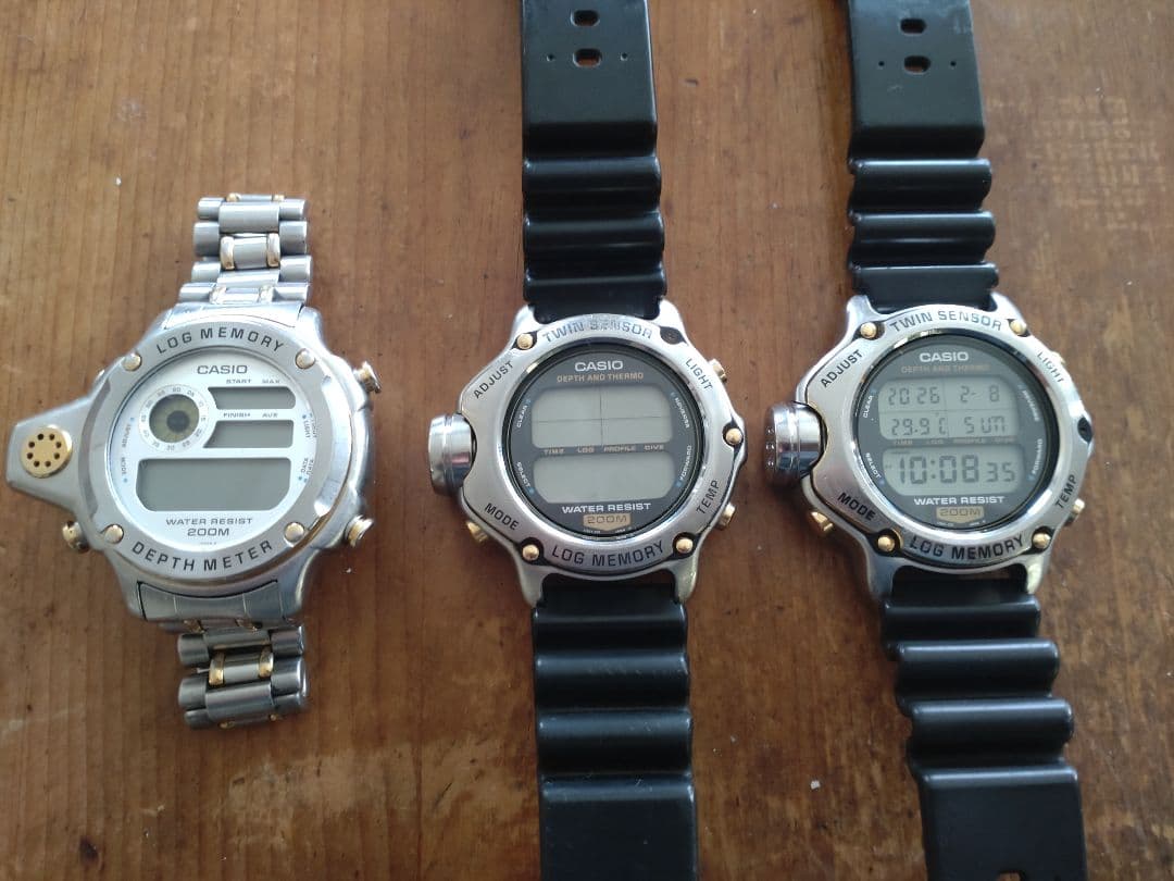 CASIO 潜水王 ジャンク 3本セット　DEP-500 DEP-600