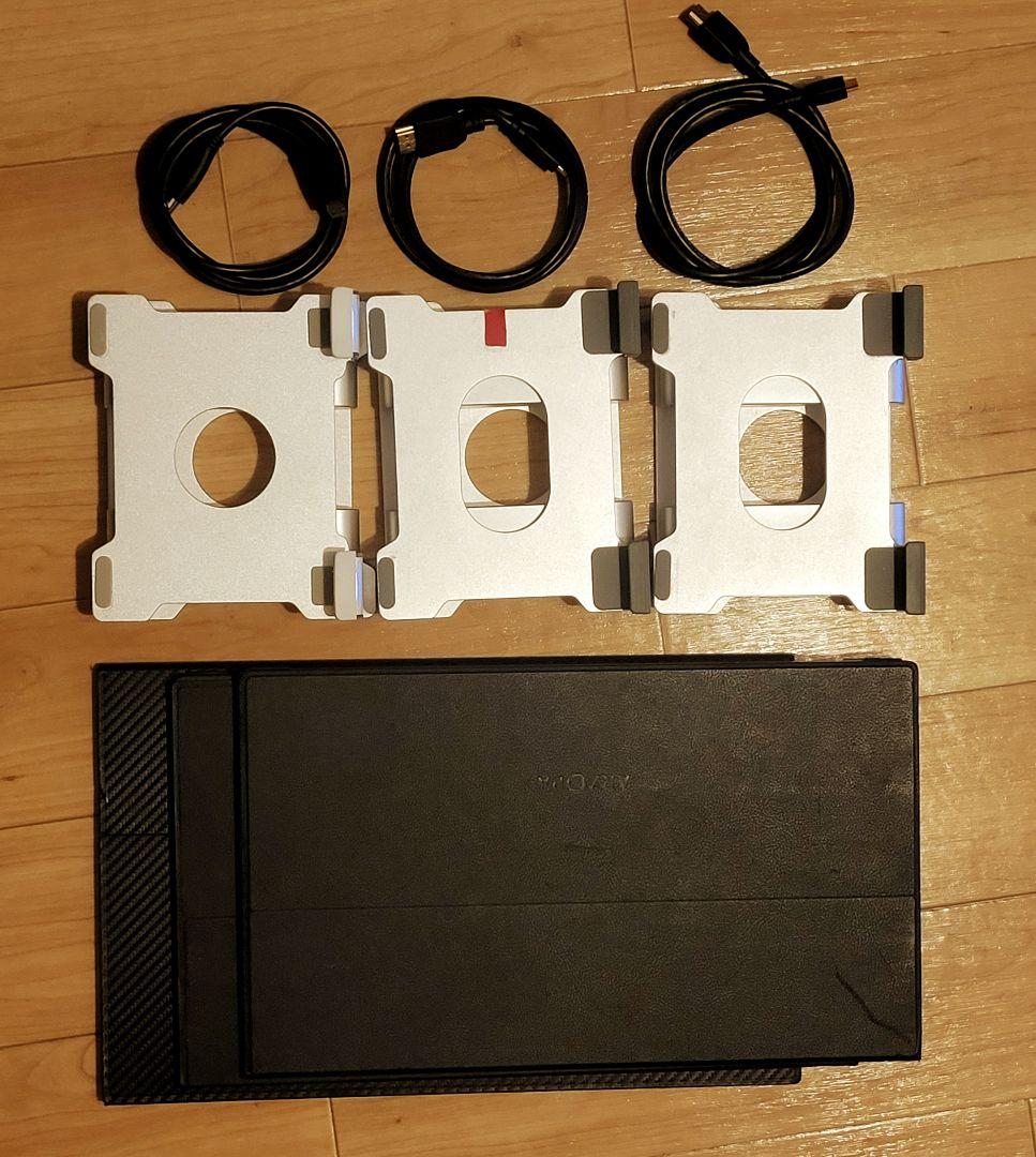 ARZOPA 15.6インチ モバイルディスプレ 3台 + アルミスタンド 付き