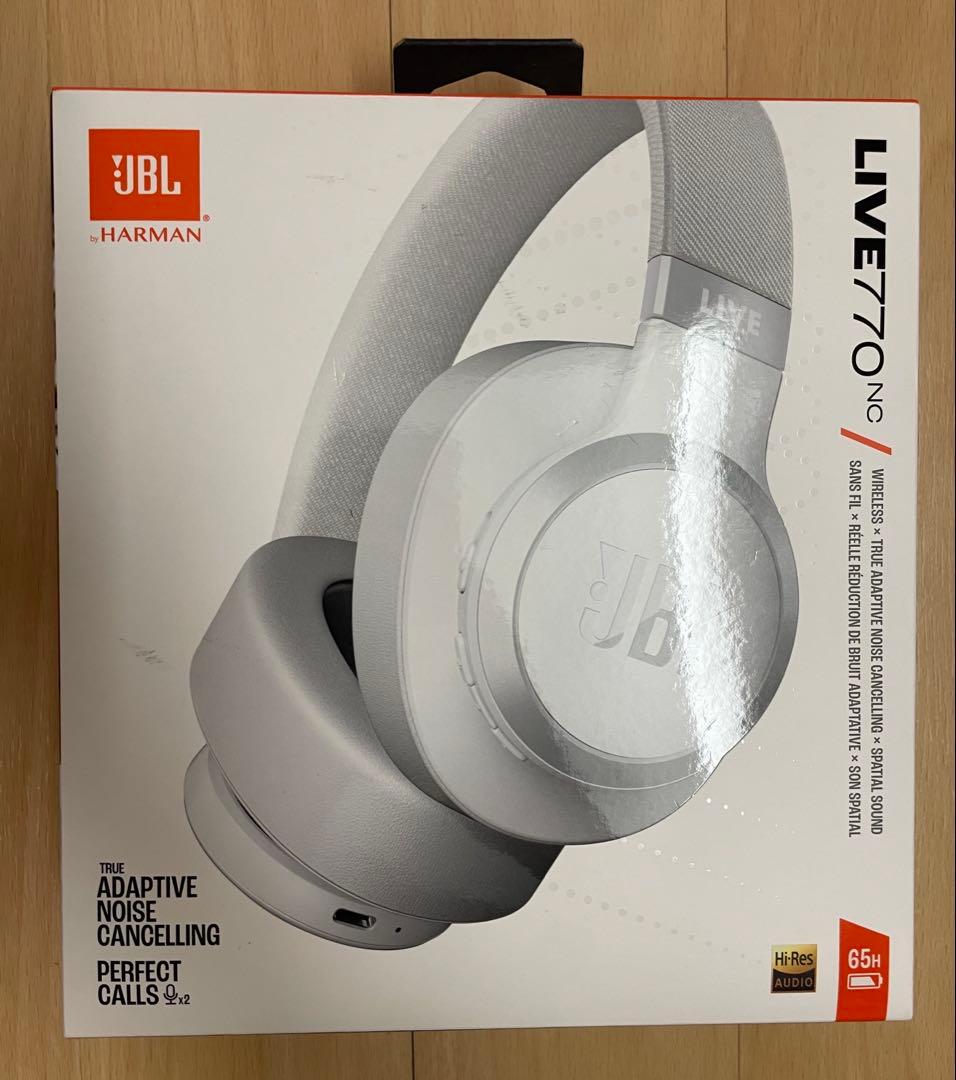 JBL LIVE 770 NC ワイヤレスヘッドホン ホワイト