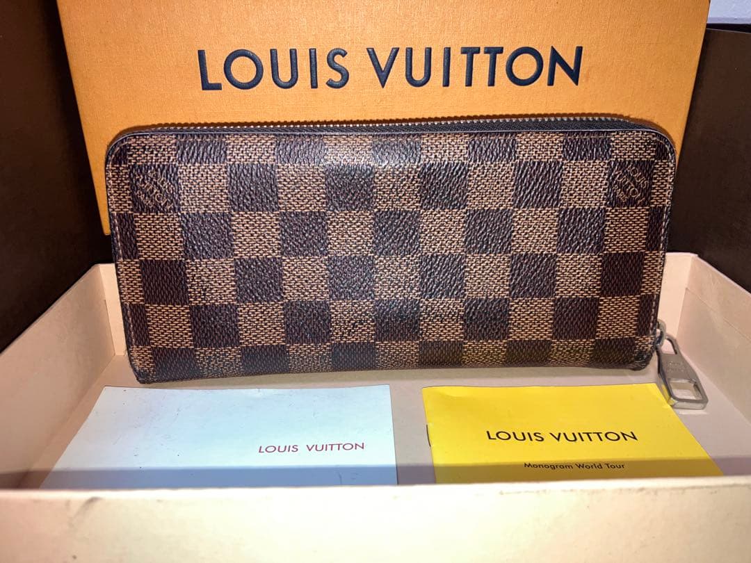 良品/LOUIS VUITTON ダミエ グラフィット ジッピー ヴェルティカル