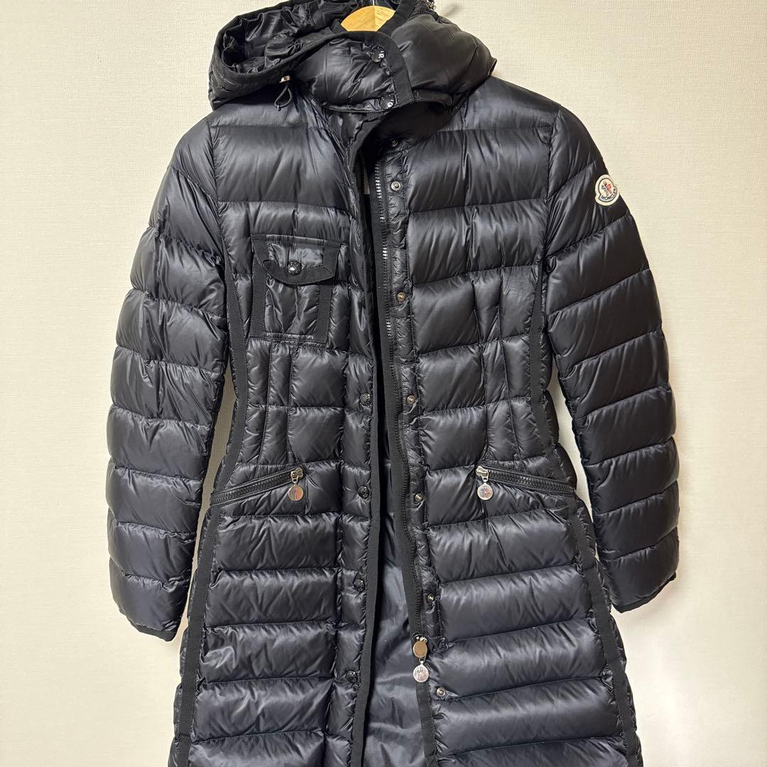 美品 MONCLER モンクレール HERMINE ブラック ダウンジャケット