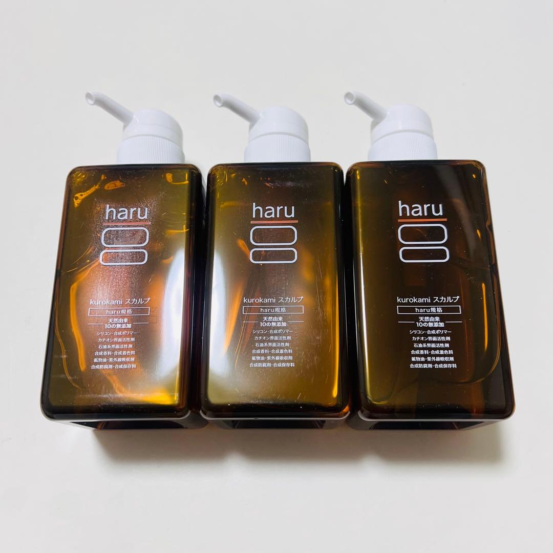 mu9799 haru kurokami スカルプシャンプー 400ml 3本