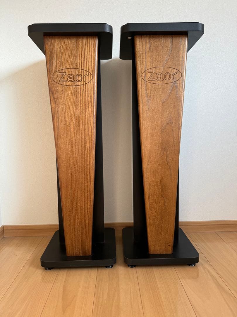 Zaor スピーカースタンド 木製 モダンデザイン