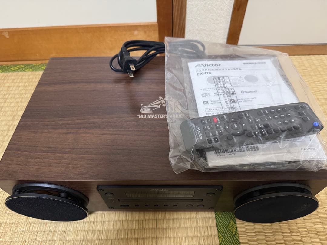 【展示未使用品】Victor ミニコンポ WOOD CONE EX-D6