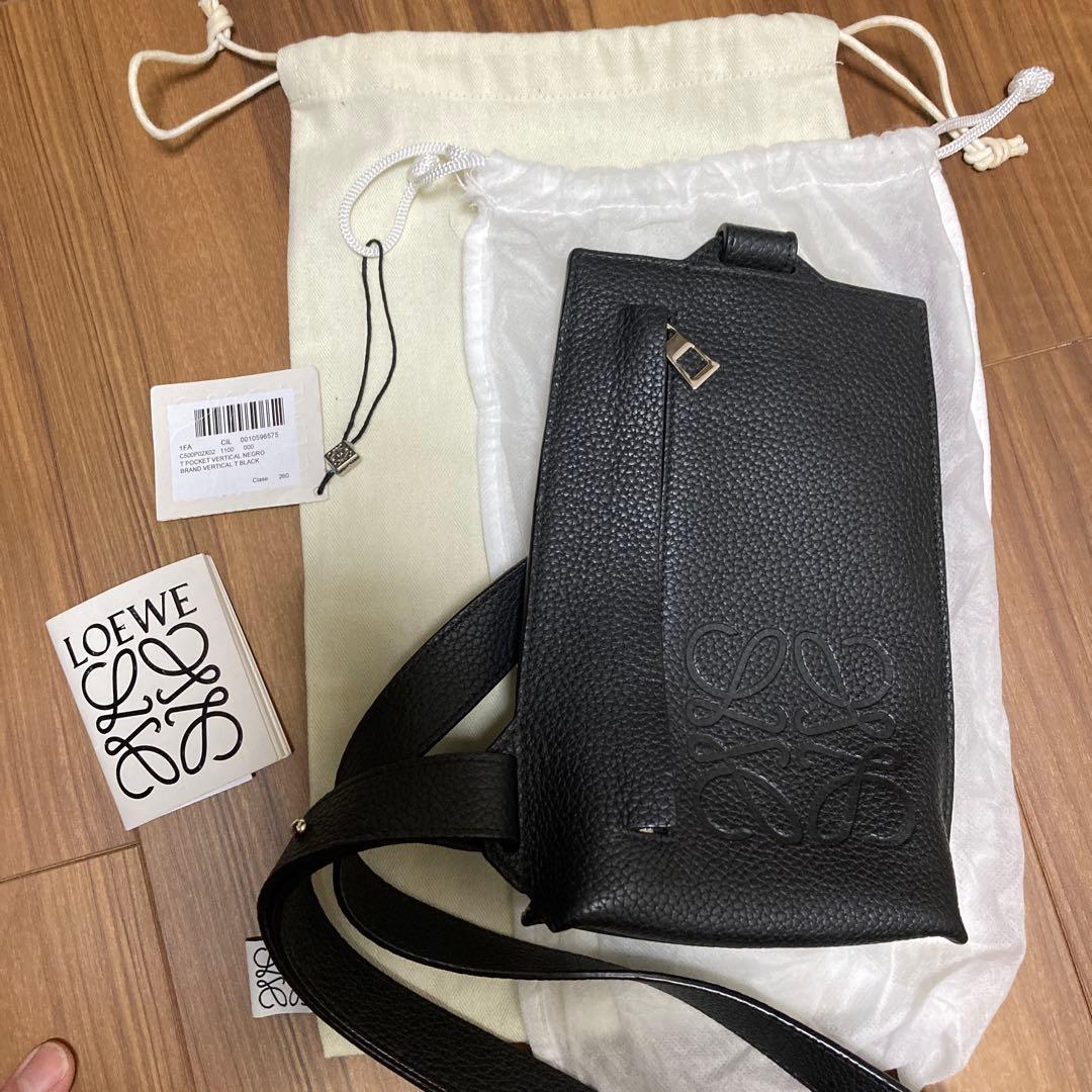 LOEWE レザー ボディバッグ ブラック