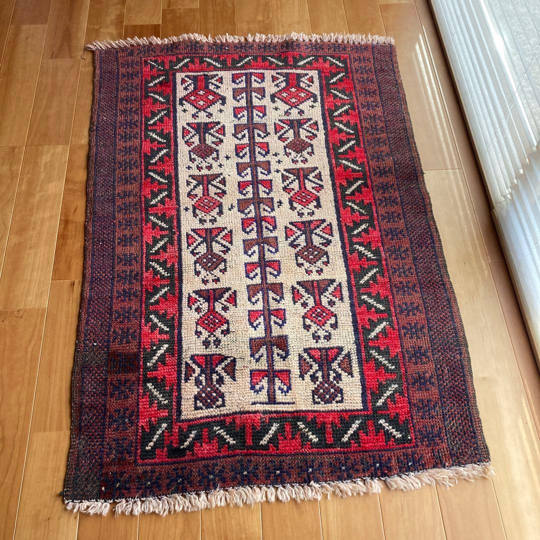 ヴィンテージラグ　トライバルラグ　ツリーオブライフ