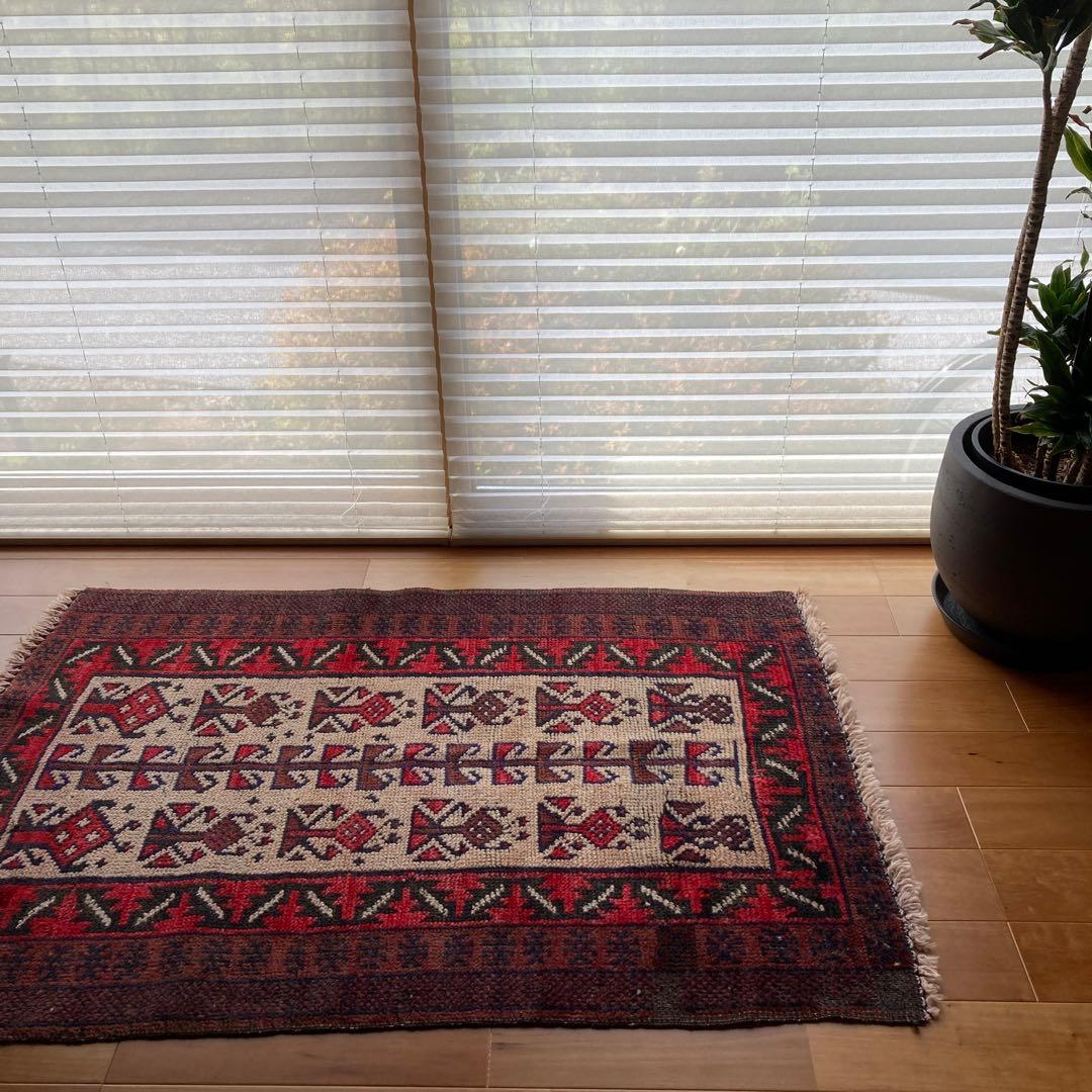 ヴィンテージラグ　トライバルラグ　ツリーオブライフ