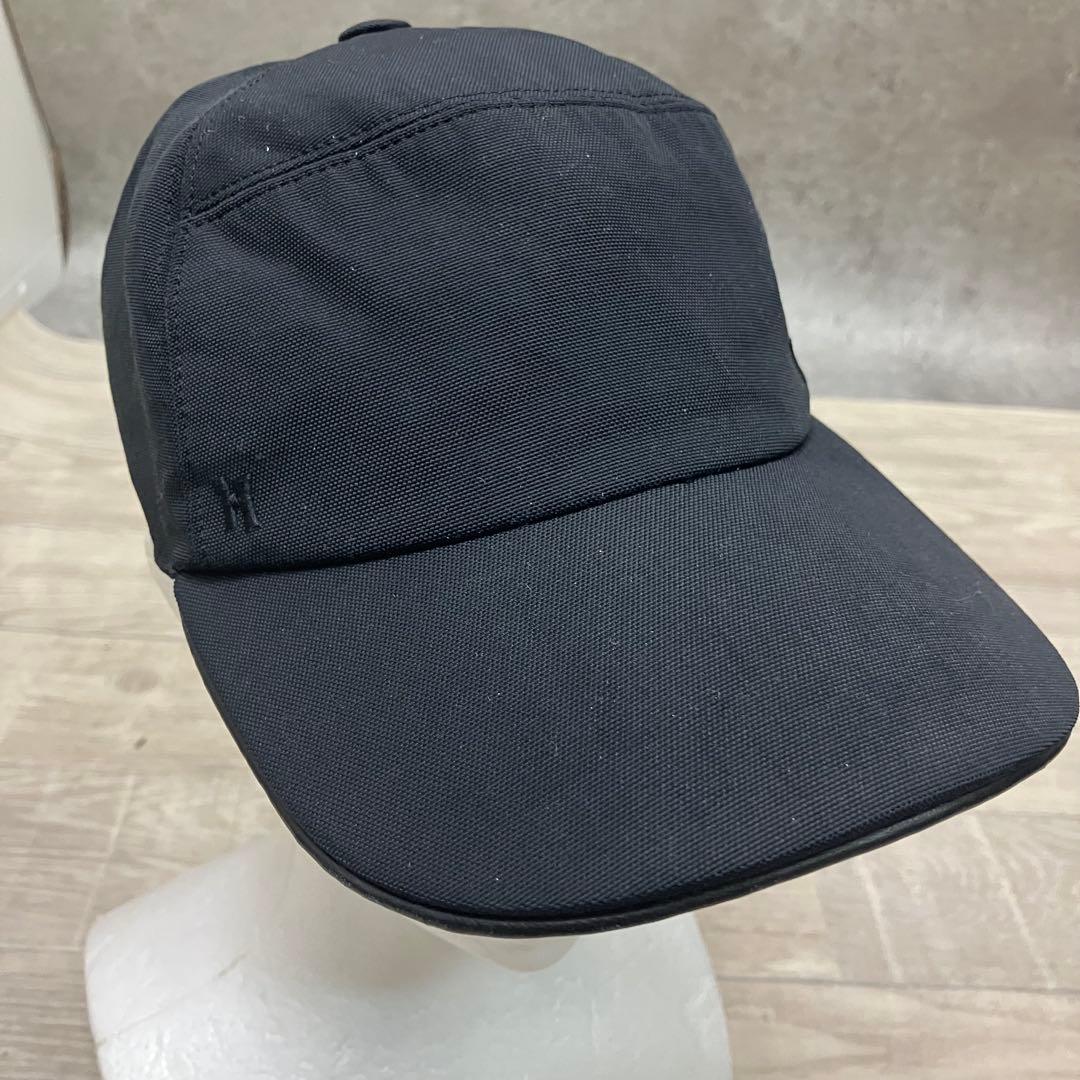 エルメス Hermesブラック キャップ Ｈ刺繍ロゴ56 男女兼用