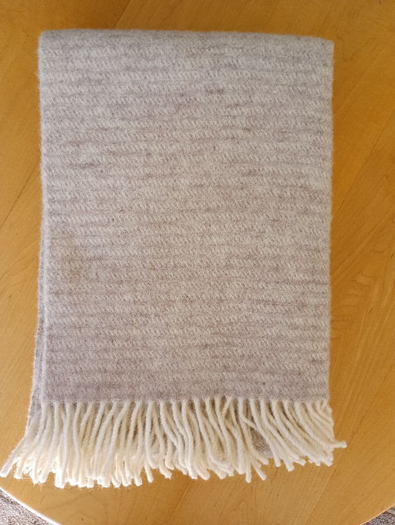 クリッパン ラルフ ラムウール スローケット 130×200 　ベージュ