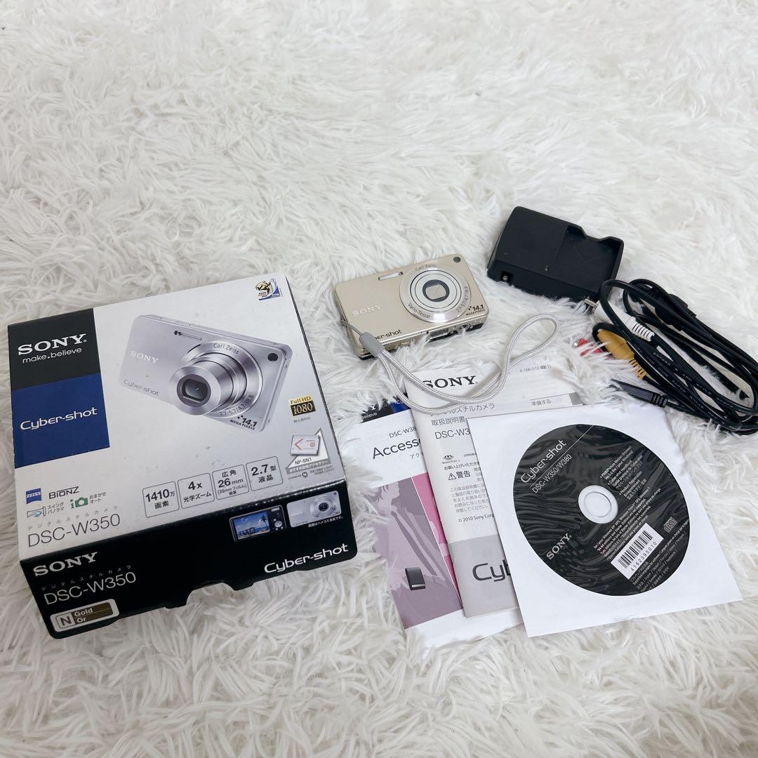 【未使用級】SONY Cyber-shot DSC-W350 デジカメ ゴールド