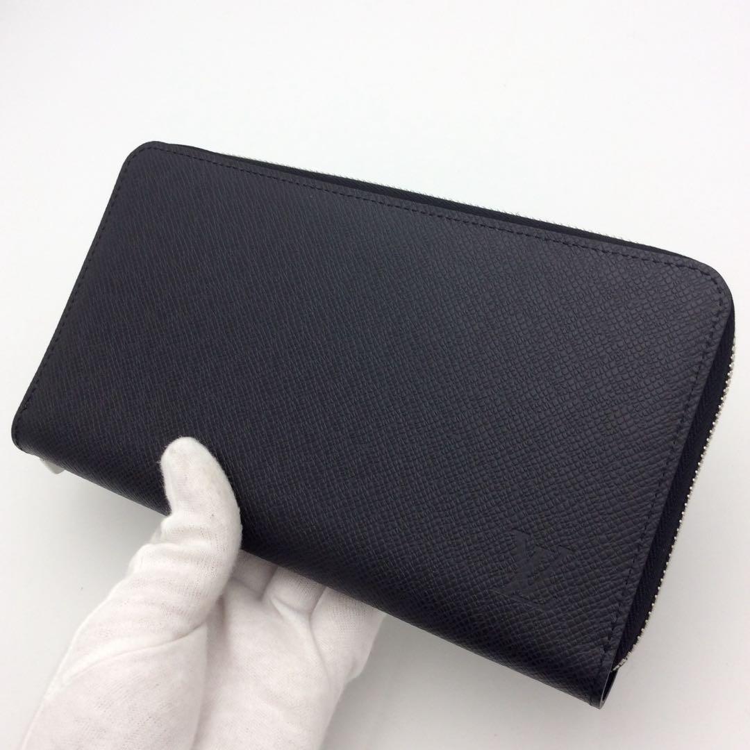 ルイヴィトン タイガ メンズ 黒 長財布 ジッピーオーガナイザーNM 新型