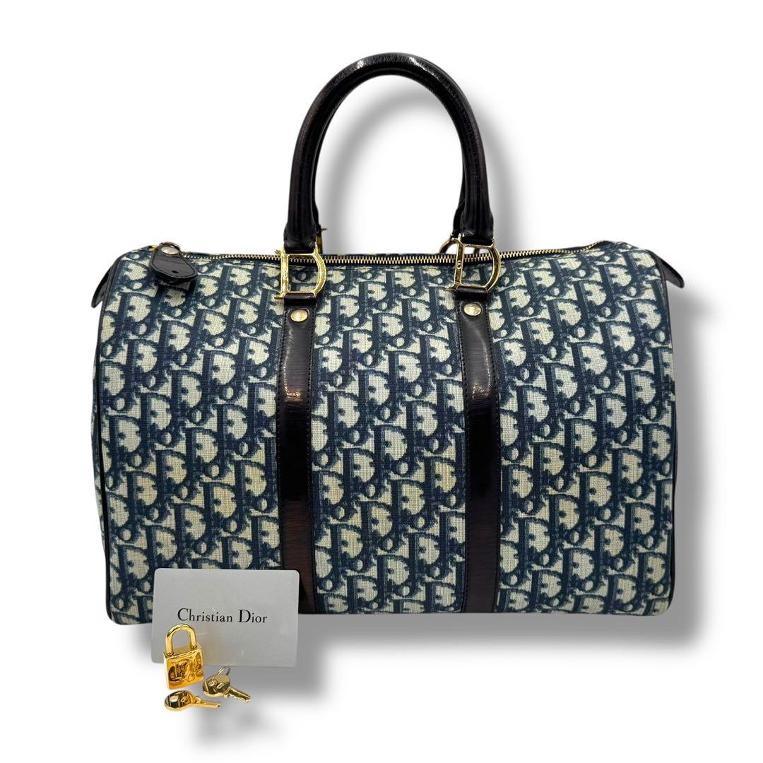 Christian Dior トロッター オブリーク ハンドバッグ ミニボストン