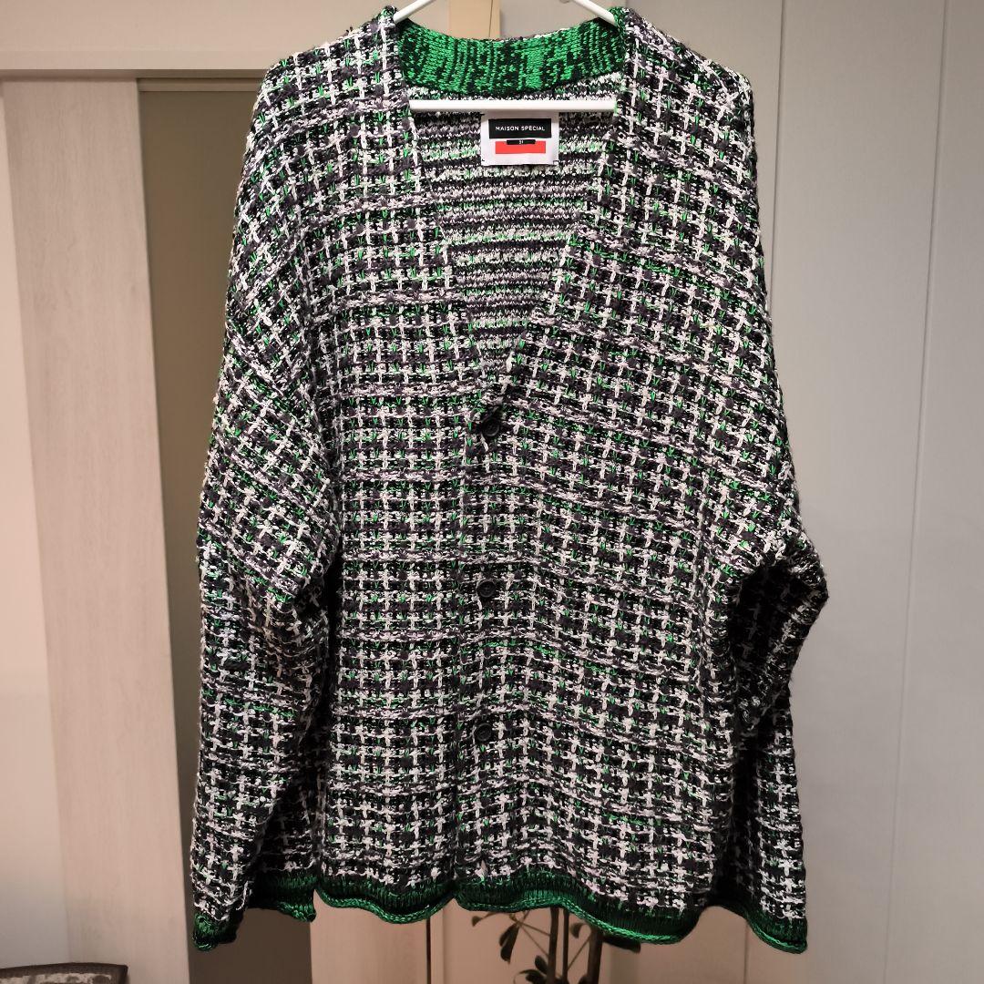 【美品】大森元貴着用 MAISON SPECIAL ツイード カーディガン