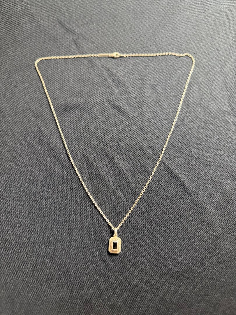 MARS 黒石付きネックレス　シルバー925