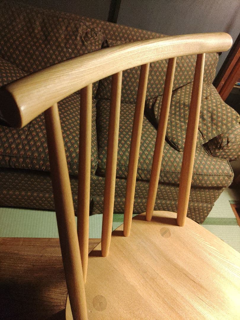 希少　いまだ　北欧　無垢　椅子　ウィンザーチェア　ヴィンテージ　伝統工芸