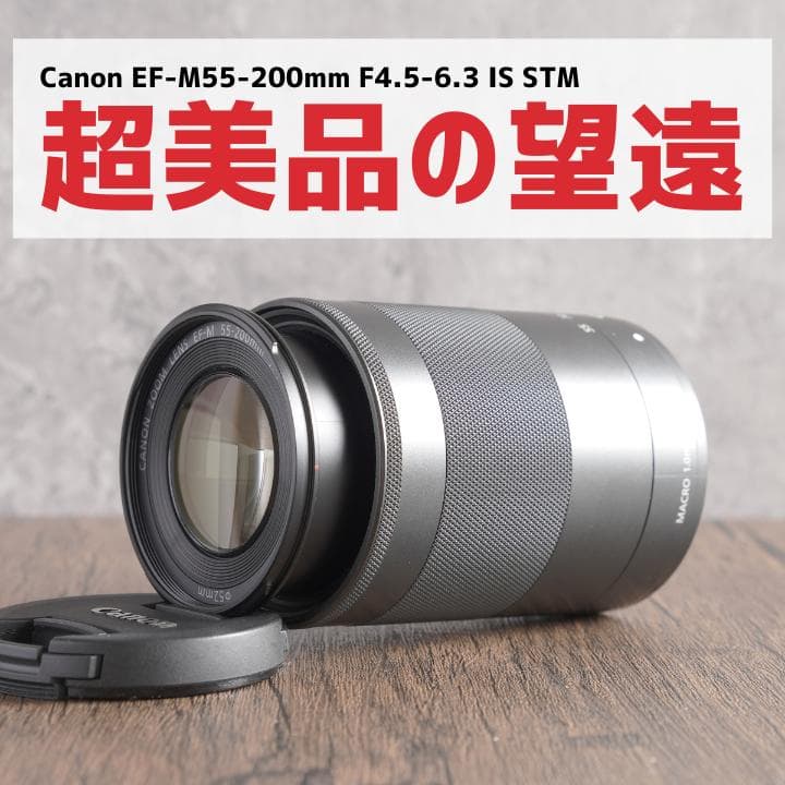 美品✨イベントに✨Canon EF-M 55-200mm STM　838-2