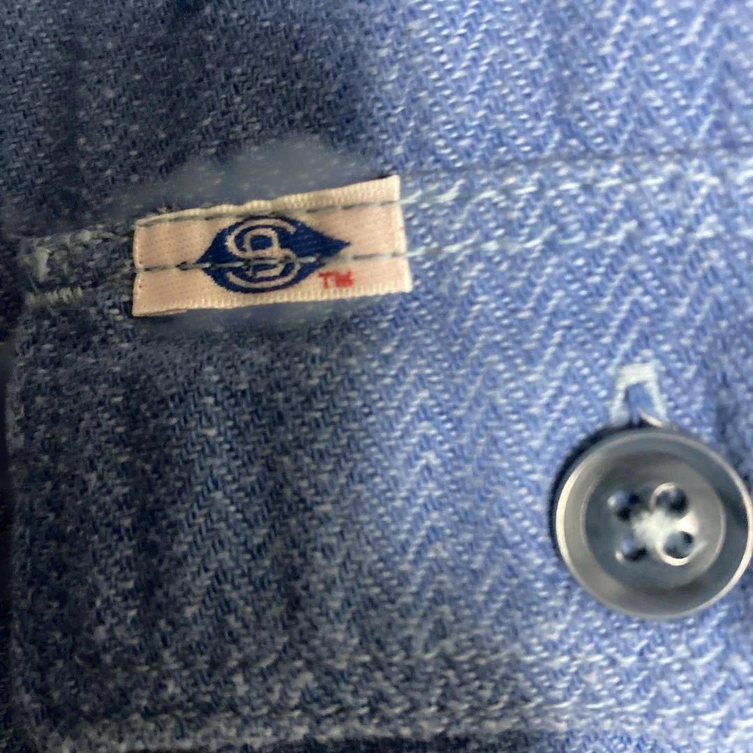 Pherrow's ヘリンボーンネルシャツ XL