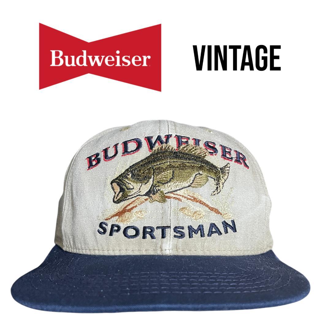 【はとまる】Budweiser　バドワイザー　SPORTSMAN　キャップ