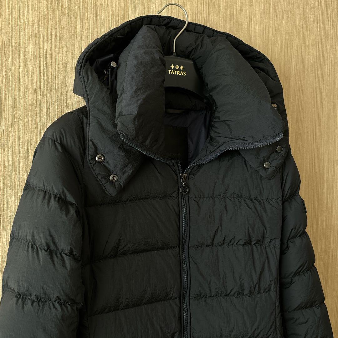 【1194】タトラス　フード付きロングダウンコート　ポリテアマ　大きいサイズ