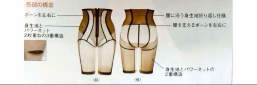 シャルレ　腰サポートガードル　82