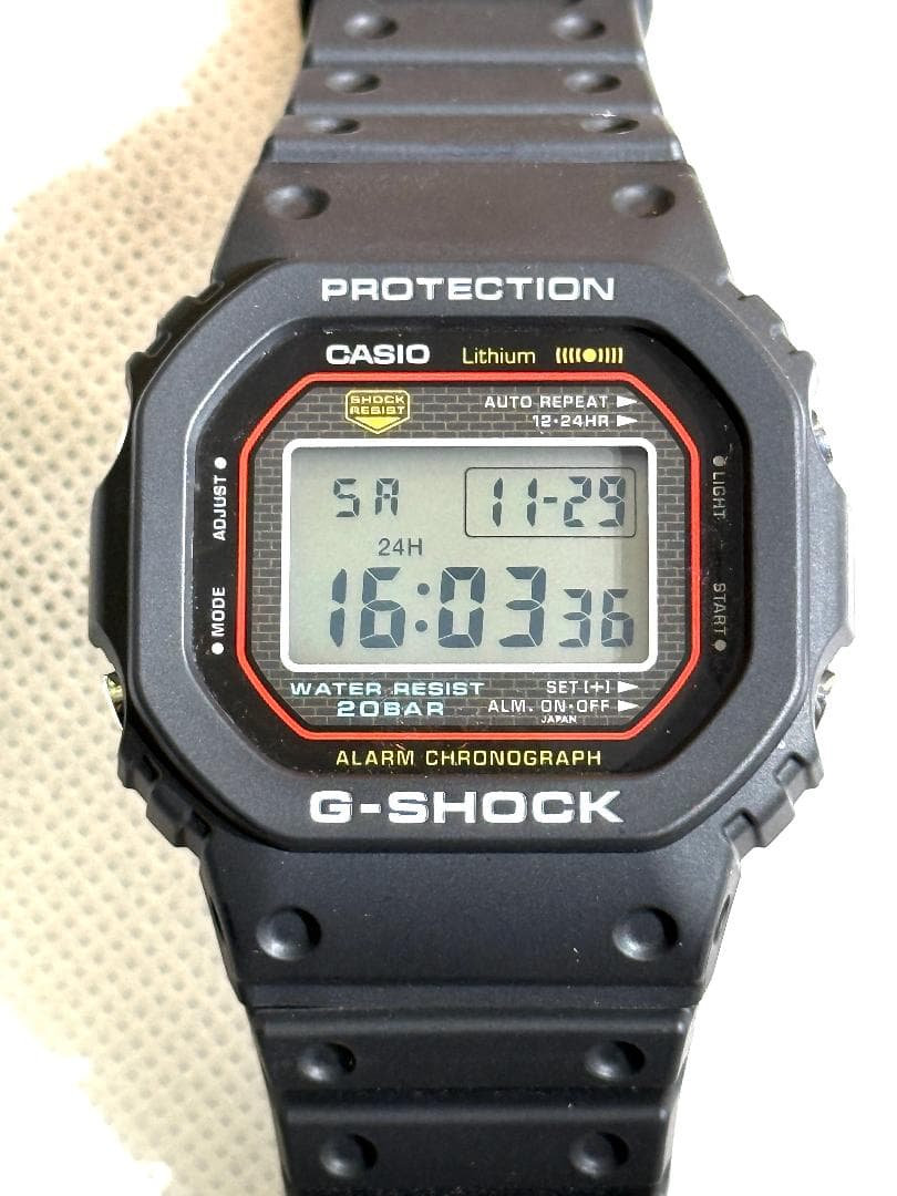 【美品】CASIO G-SHOCK DW-5000R-1AJF