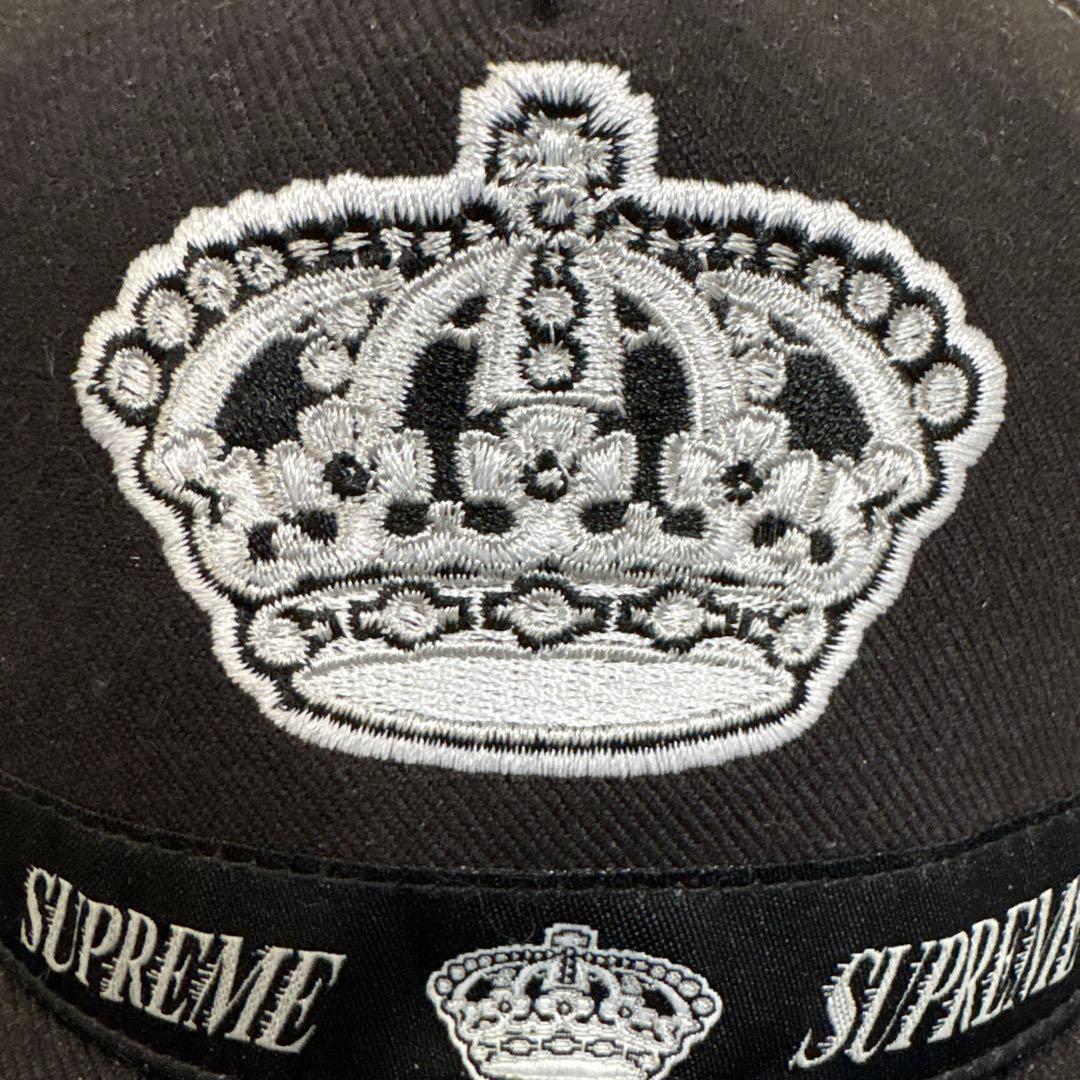 SUPREME シュプリーム クラウン刺繍 ブラックキャップ