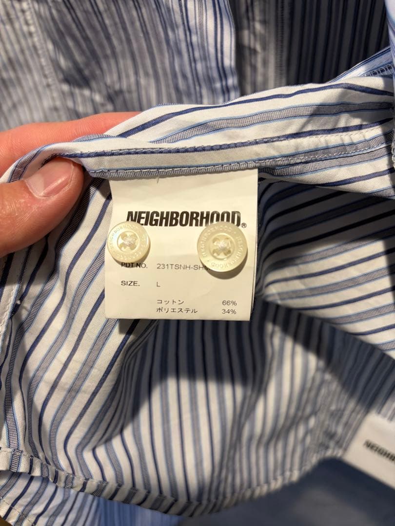 NEIGHBORHOOD ストライプ 長袖シャツ Lサイズ