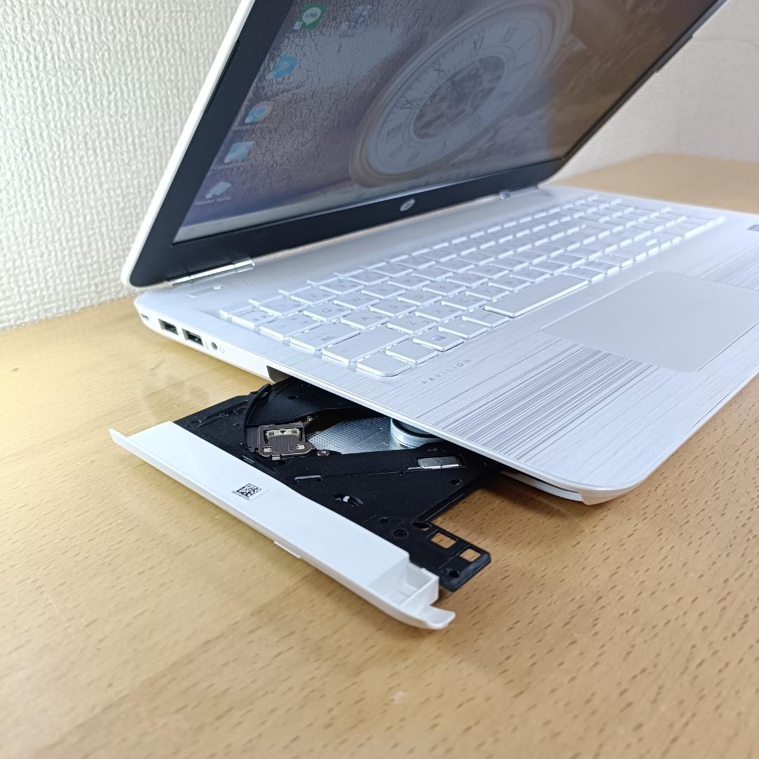 ノートPC Windows11 Core i7 SSD メモリ16GB HP 白