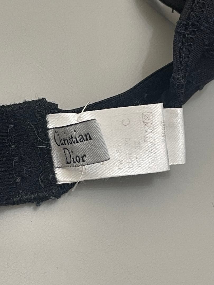 Christian Dior 黒　トロッター柄　ブラショーツセット