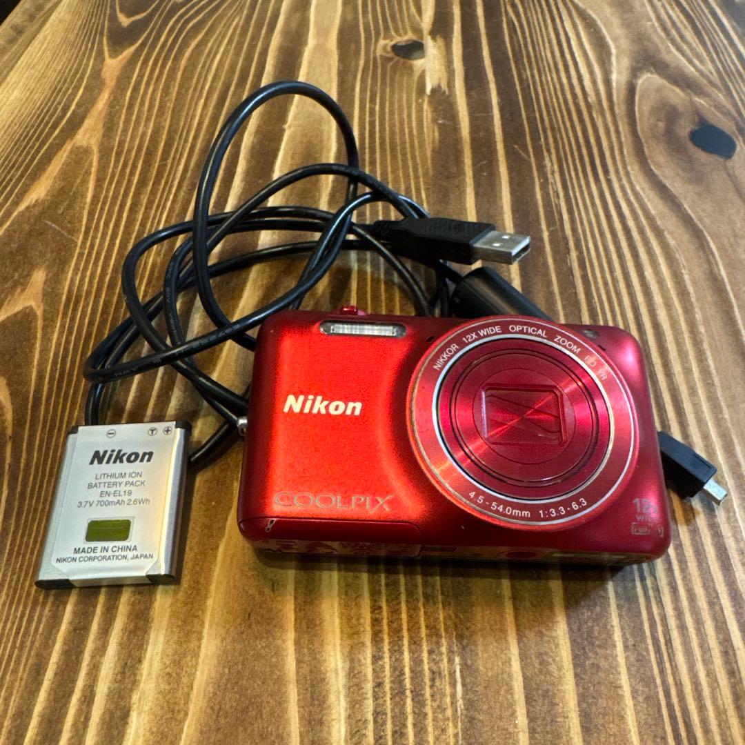 Nikon COOLPIX s6600 レッド 12x デジタルカメラ　赤