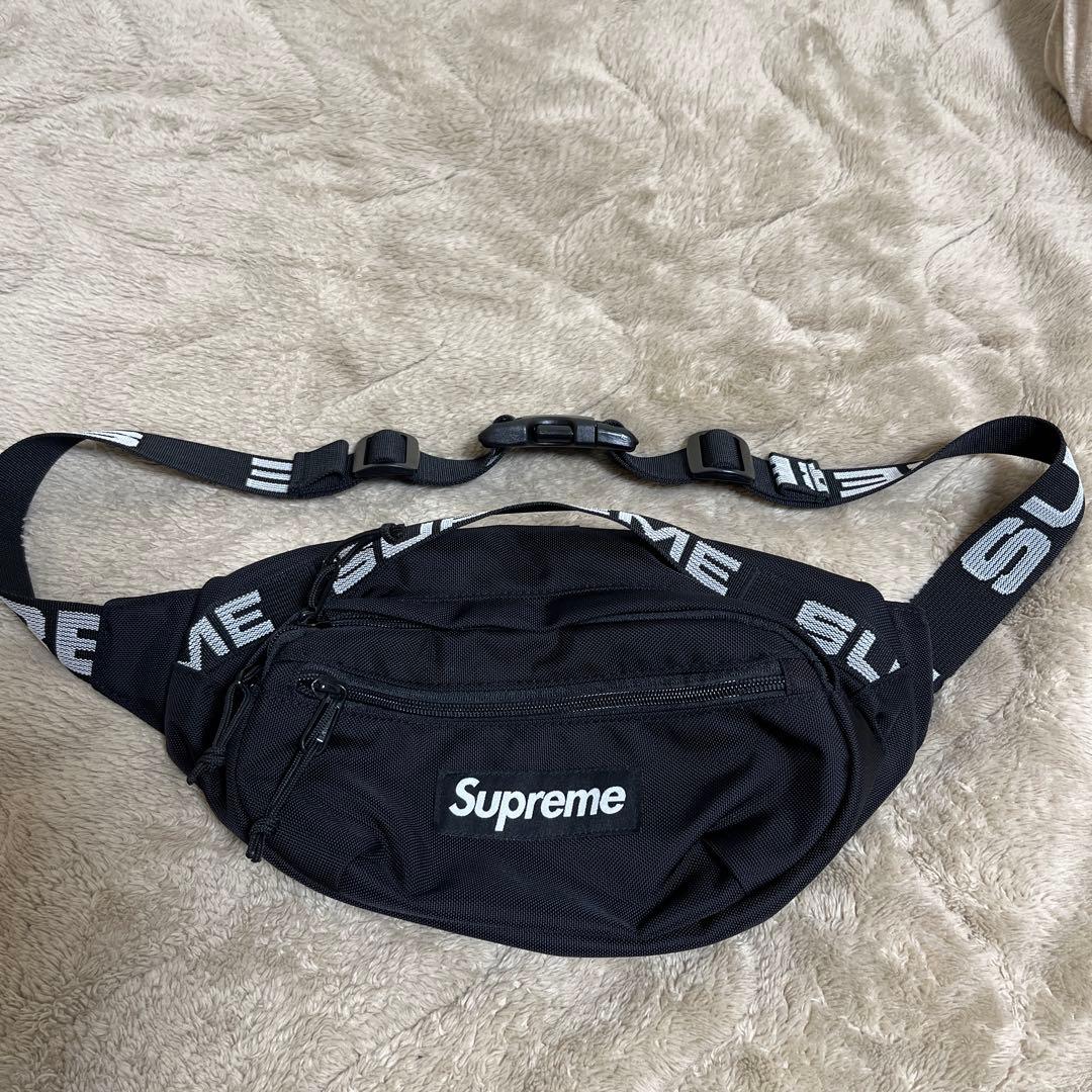 Supreme 18SS ウエストバッグ　ブラック