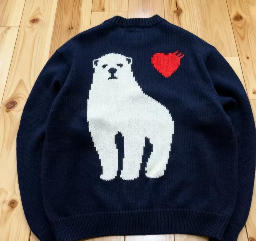 HUMAN MADE ホッキョクグマ ニットM