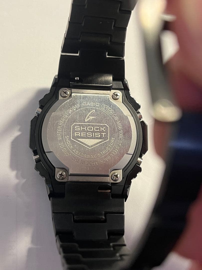 美品 G-SHOCK GWM5610B高輝度LED ブラックフルメタルカスタム