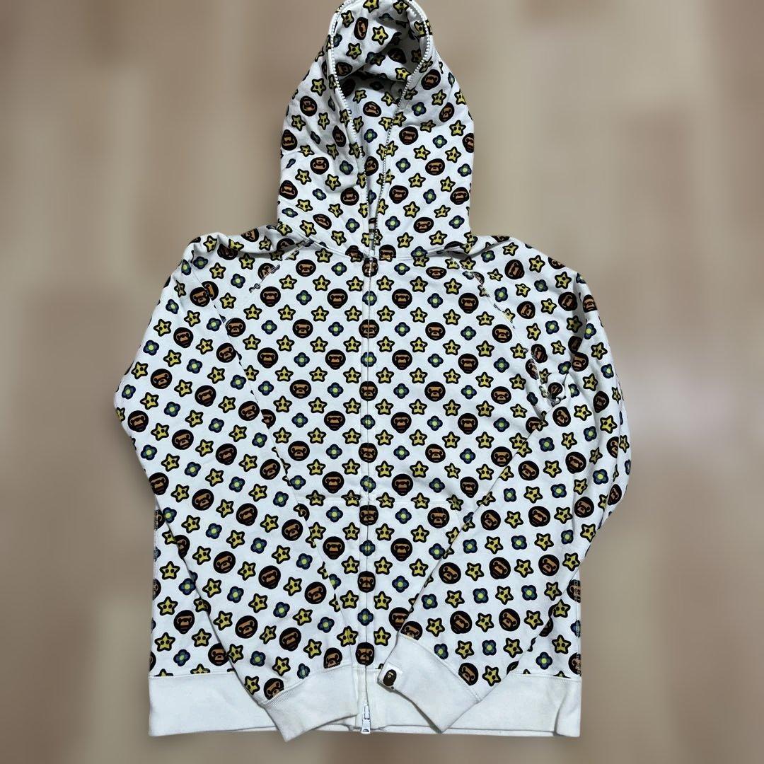 A Bathing Ape Milo Monogram パーカー　総柄