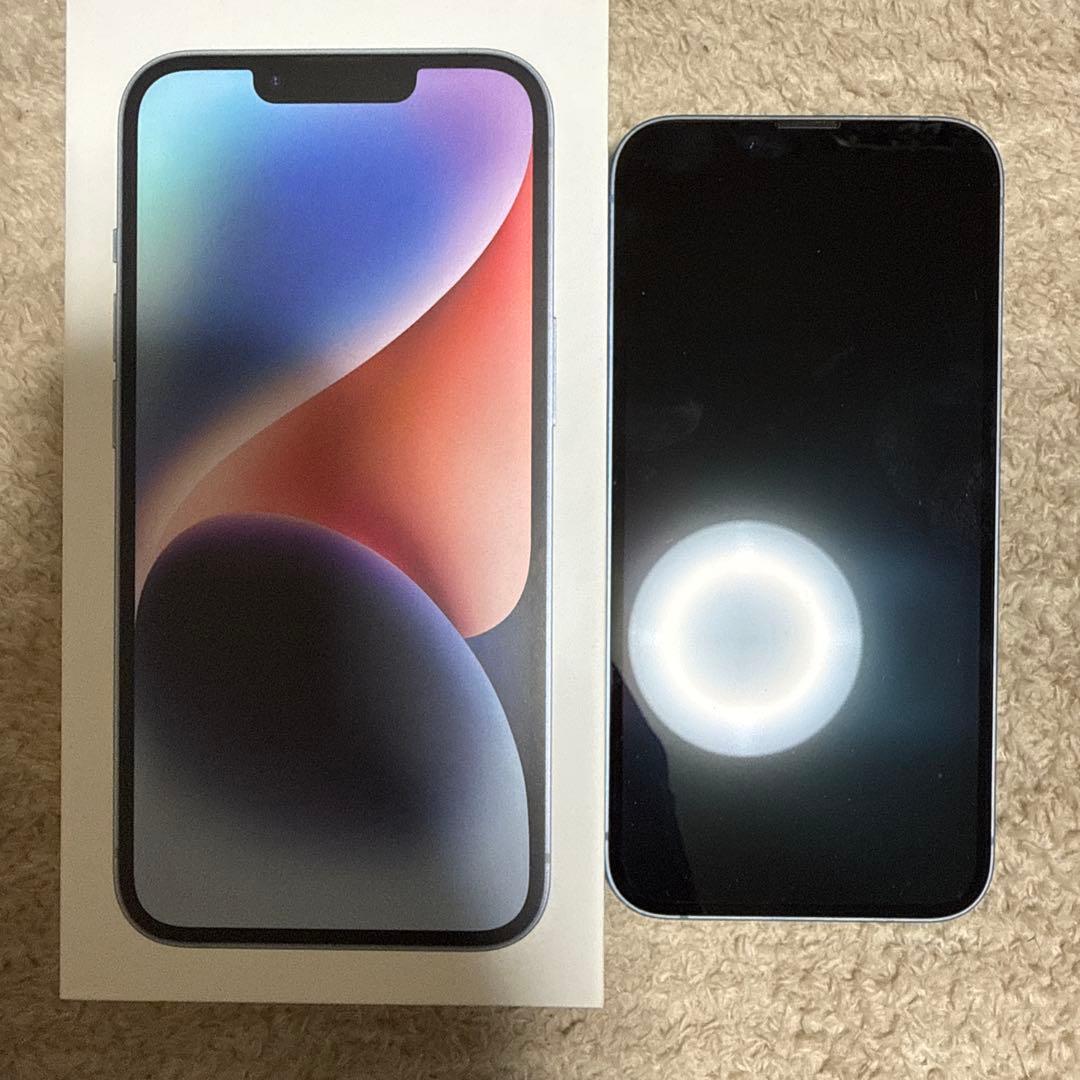 iPhone14 256GB ブルー SIMフリー　美品