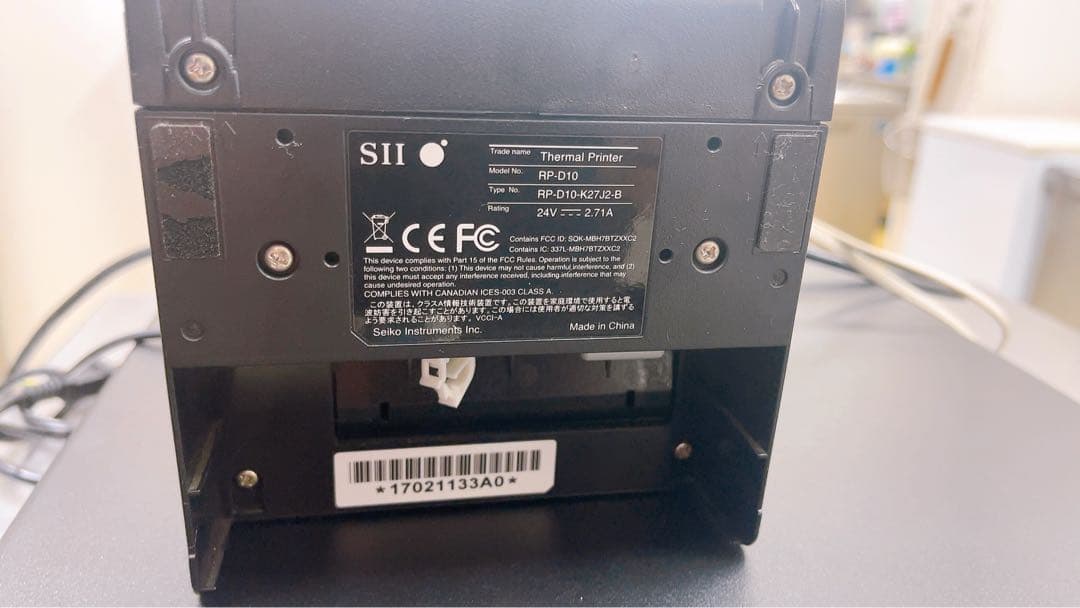 エアレジ対応　SII サーマルプリンターRP-F10&ドロアー　黒