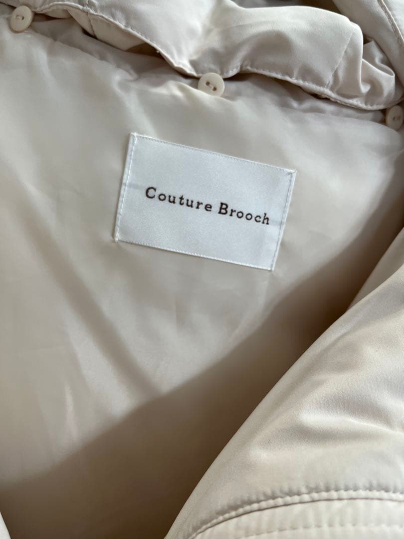 couture brooch 冬の名品・撥水　愛されダウンコート　ジャケット