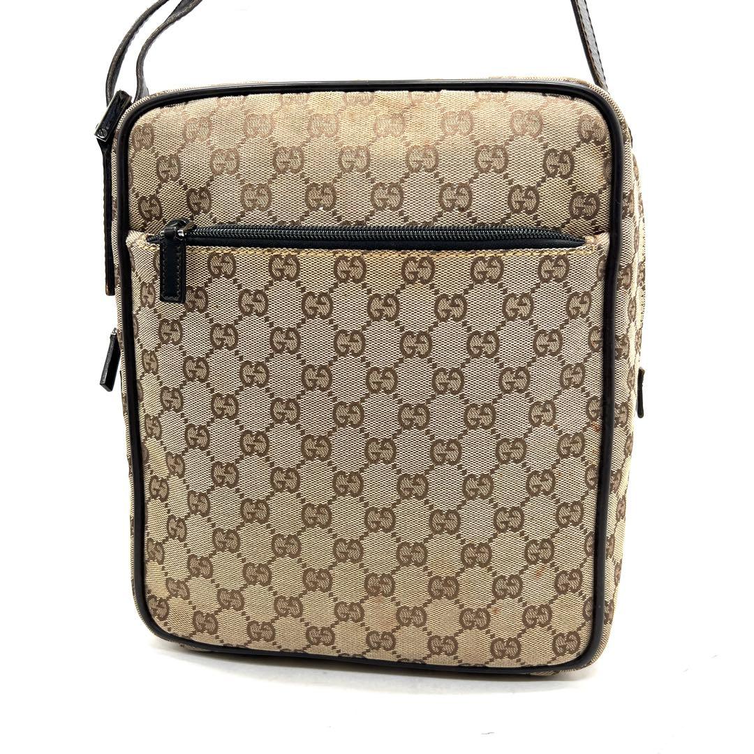 【美品】グッチ ショルダーバッグ GG キャンバス ボックス