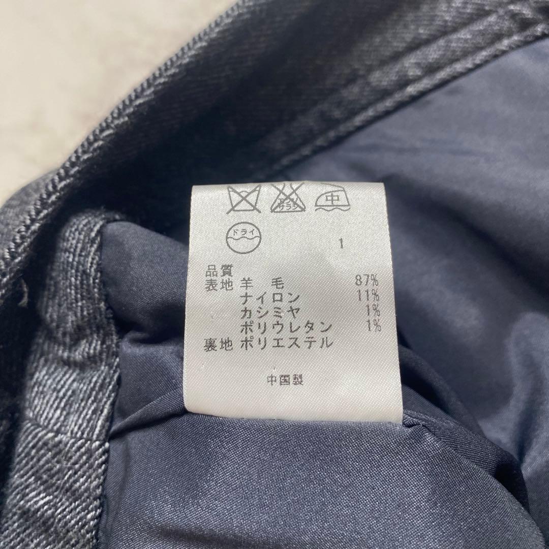 組曲　大きいサイズ2XL パンツスーツ　グレー　カシミヤ混