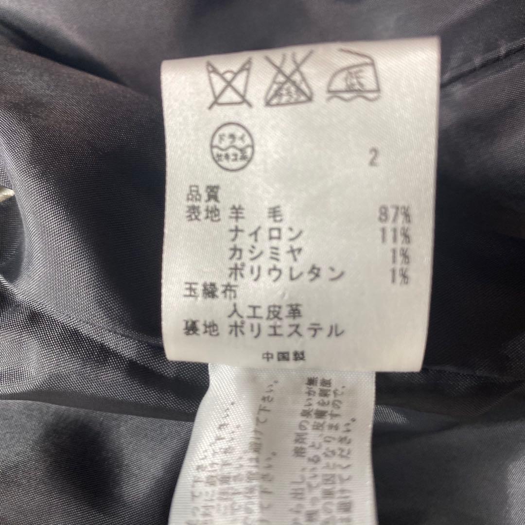 組曲　大きいサイズ2XL パンツスーツ　グレー　カシミヤ混