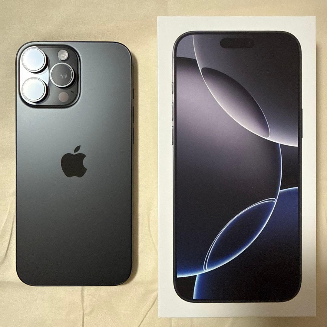 iPhone16 promax 256GB SIMフリー ブラックチタニウム