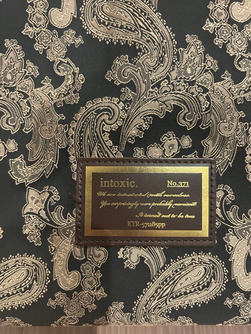 intoxic イントキシック　ペイズリー柄トートバッグ