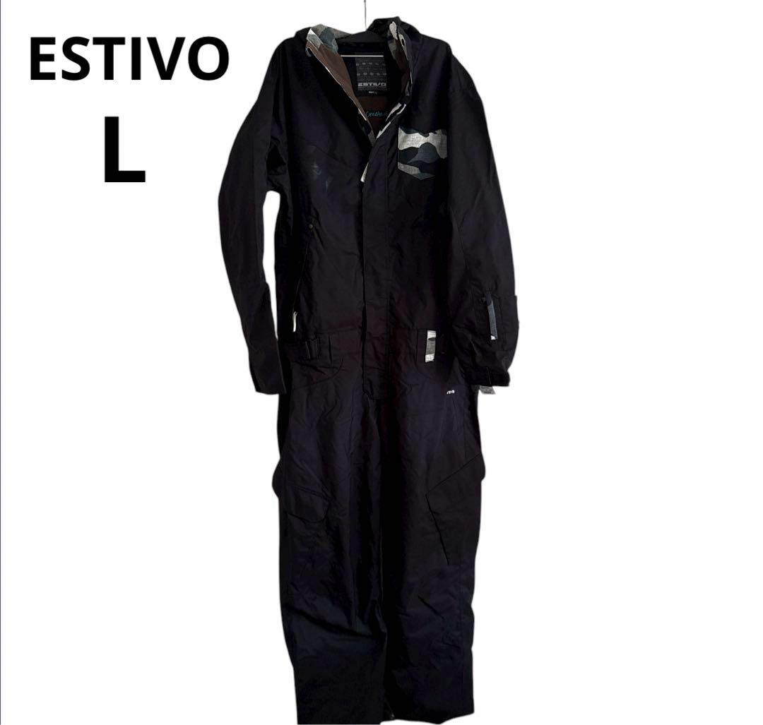 美品 ESTIVO スノーボードウェア つなぎタイプ L