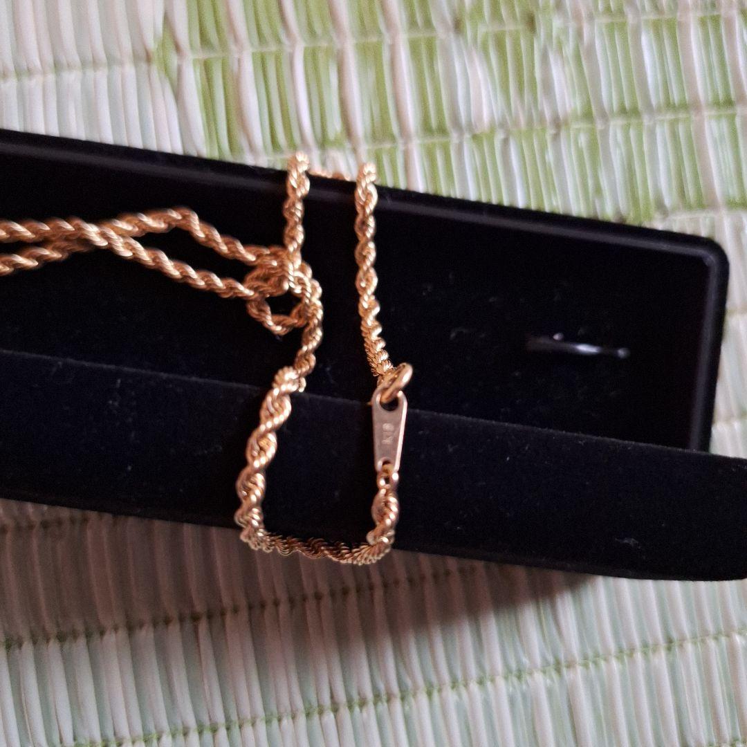 り*う様 18K十字架 ペンダント ネックレス ケース付き