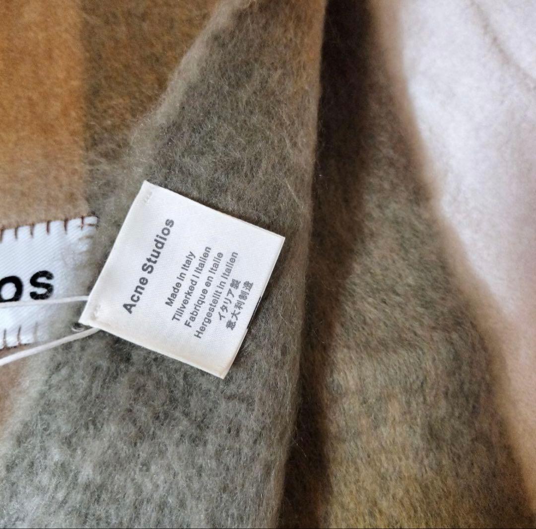Acne Studios ウールマフラー ベージュ ブラウン