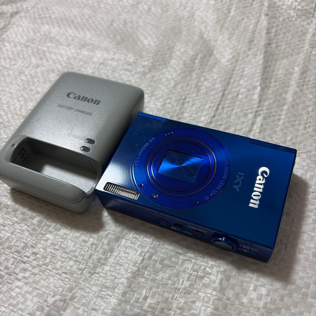 Canon IXY3 青色 デジタルカメラ 充電器付き microSD8G付き